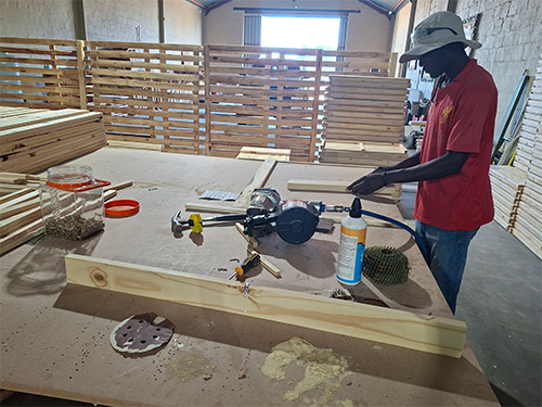 Cutting custom wood leghts